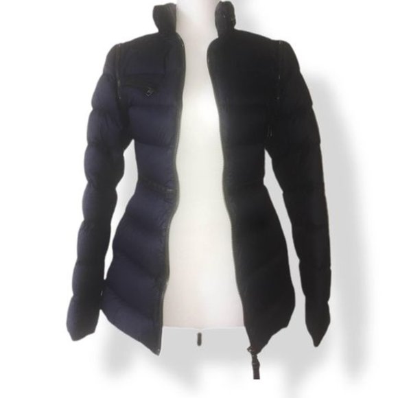 Navy Mackage Down Puffer Parka, with hidden hood - Picture 1 of 6